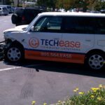 Computer repair trucks damaged